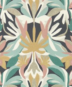 Melora Wallpaper by Harlequin in Posiano, Succulent and Gold