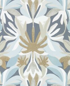 Melora wallpaper by Harlequin in Hempseed, Exhale and Gold