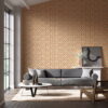 Perception Wallpaper by Harlequin in Brazillian Rosewood / Temple Grey/ New beginnings