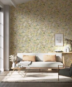 Sanguine Wallpaper in Succulent, Seaglass, Nectar & Sail Cloth