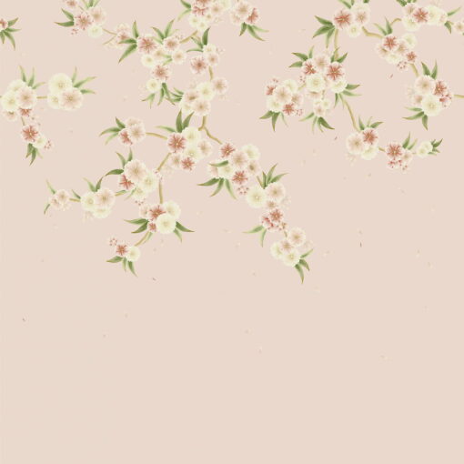 Rosa Wallpaper Mural in FBlush, Pearl, Peony and Meadow (4 panels)