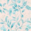 Marie Wallpaper by Dianne Hill and Harlequin in Rose and Lagoon