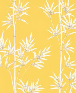 Isabella Bamboo Wallpaper by Harlequin in Honey and Porcelain