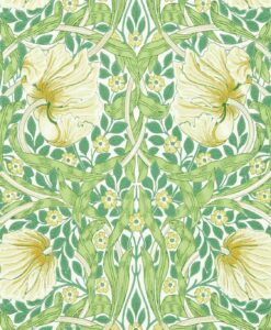 Pimpernel Wallpaper by Morris & Co in Weld and Leaf Green