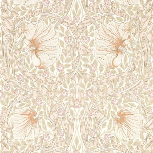 Pimpernel Wallpaper by Morris & Co in Cochineal Pink