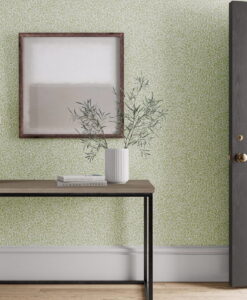 Standen Wallpaper by Morris & Co in Leaf Green and Madder