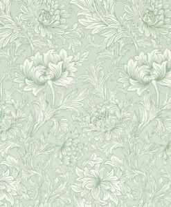 Chrysanthemum Toile in Willow by Morris & Co