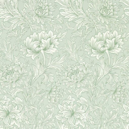 Chrysanthemum Toile in Willow by Morris & Co
