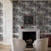 Richmond Park Wallpaper in Charcoal