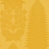 Mardens Palm Damask Wallpaper in yellow