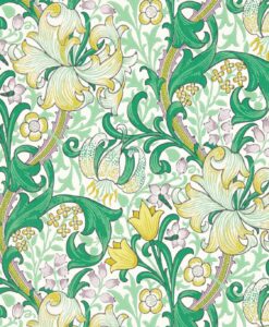 Golden Lily Wallpaper in Secret Garden by Morris & Co