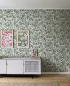 Kersti Wallpaper in Spring Green by Sandberg