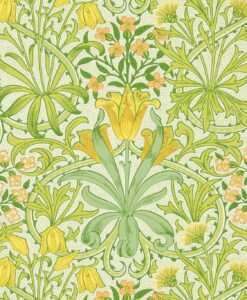 Woodland Weeds Wallpaper in Sap Green by Morris & Co
