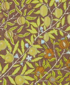 Fruit Wallpaper by Morris & Co in chocolate