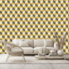 Delano Wallpaper by Cole and Son in Sharp Yellow