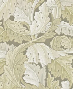 Acanthus Wallpaper in Stone by Morris & Co