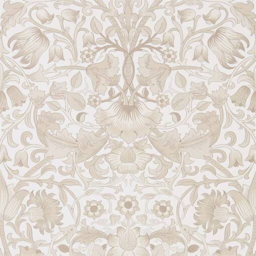 Morris & Co Pure Lodden Wallpaper in Ivory and Linen