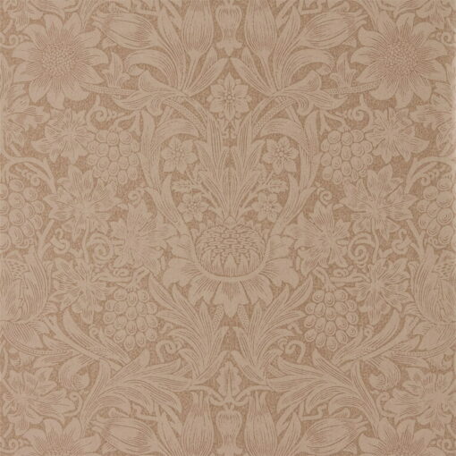 Sunflower Wallpaper by Morris & Co in copper and russet