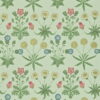 Morris & Co Daisy Wallpaper in Pale Green and Rose