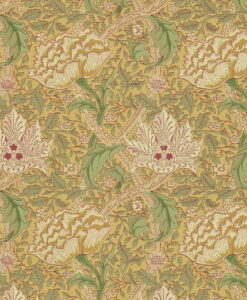 Windrush Wallpaper in Gold & Thyme by Morris & Co