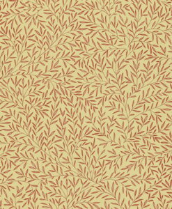 Lily Leaf Wallpaper by Morris & Co in Red