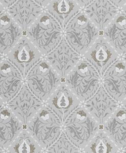 Pure Trellis Wallpaper in Lightish Grey