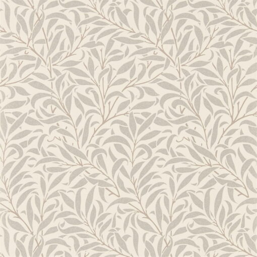 Morris & Co Pure Willow Boughs Wallpaper in Silver and Ecru