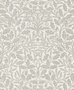 Pure Acorn Wallpaper in Ecru and Pewter