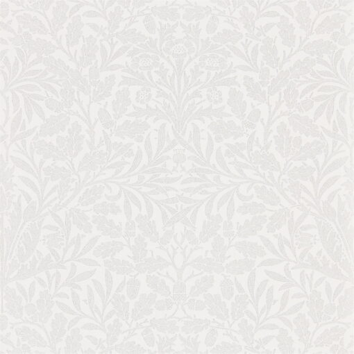 Pure Acorn Wallpaper in Chalk and Silver