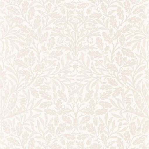 Morris & Co Pure Acorn Wallpaper in Ivory and Pearl