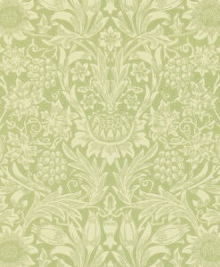 Sunflower Wallpaper by Morris & Co in Pale Green