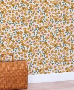Florescence Wallpaper by LILIPINSO in Faded Yellow
