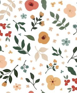Floral Silhouettes Wallpaper by Lilipinso