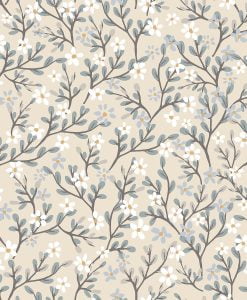 Exquisite Blossoms Wallpaper by LILIPINSO in Wheat