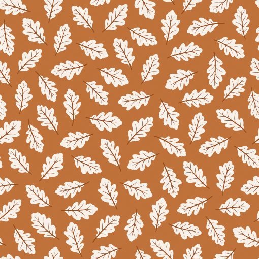 Oak leaves Wallpaper by LILIPINSO in Camel
