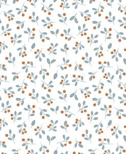 WILD BERRIES Wallpaper by LILIPINSO in CAMEL and WHITE