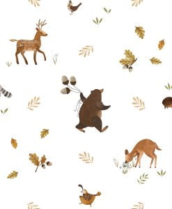 Little Forest Friends Wallpaper by LILIPINSO