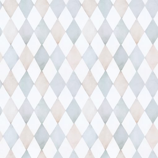 Harlequin Wallpaper by LILIPINSO in Blue