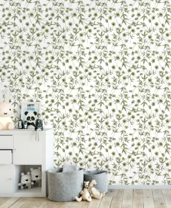 Hellebores Wallpaper by LILIPINSO in Green