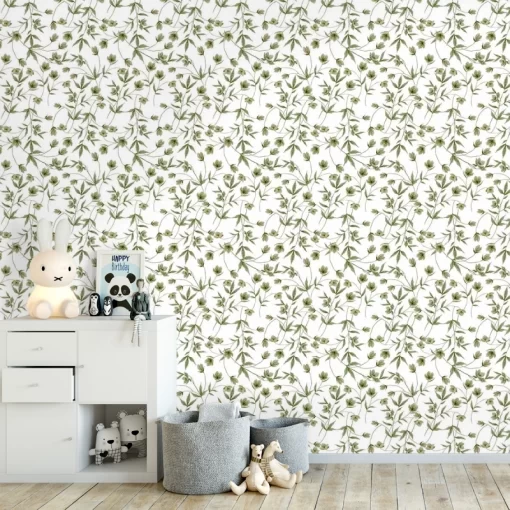 Hellebores Wallpaper by LILIPINSO in Green