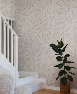 ennie Wallpaper by Sandberg Wallpaper in Hazel - Stairwell