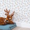 Wild Berries Wallpaper in Camel and White by LILIPINSO