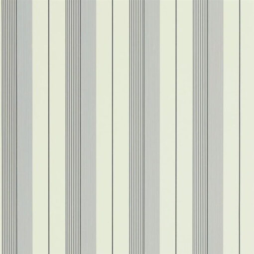 Aiden Stripe Wallpaper in Granite and Cream