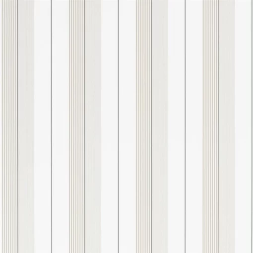 Aiden Stripe Wallpaper in Natural and White