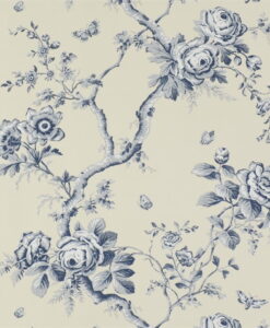 Ashfield Floral Wallpaper by Ralph Lauren in Sapphire