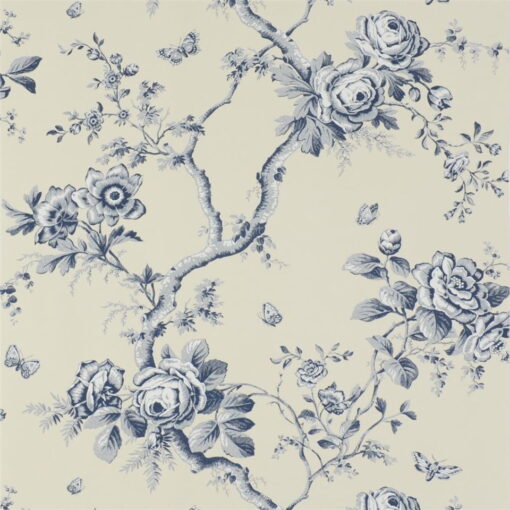 Ashfield Floral Wallpaper by Ralph Lauren in Sapphire