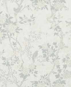 Marlowe Floral Wallpaper in Dove