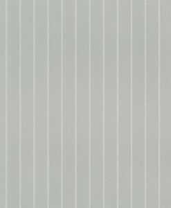 Langford Chalk Stripe Wallpaper in Light Grey