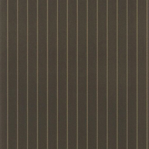 Langford Chalk Stripe Wallpaper in Chocolate