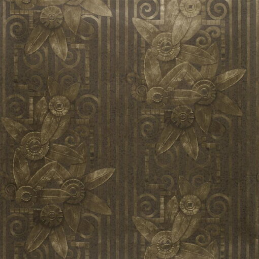 Fleur Moderne Wallpaper in Bronze